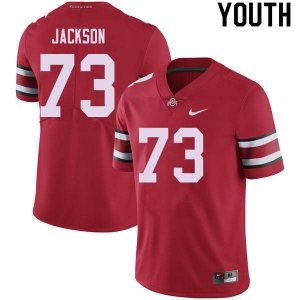 Youth Ohio State Buckeyes #73 Jonah Jackson Red Nike NCAA College Football Jersey Hot Sale KTF8144OF